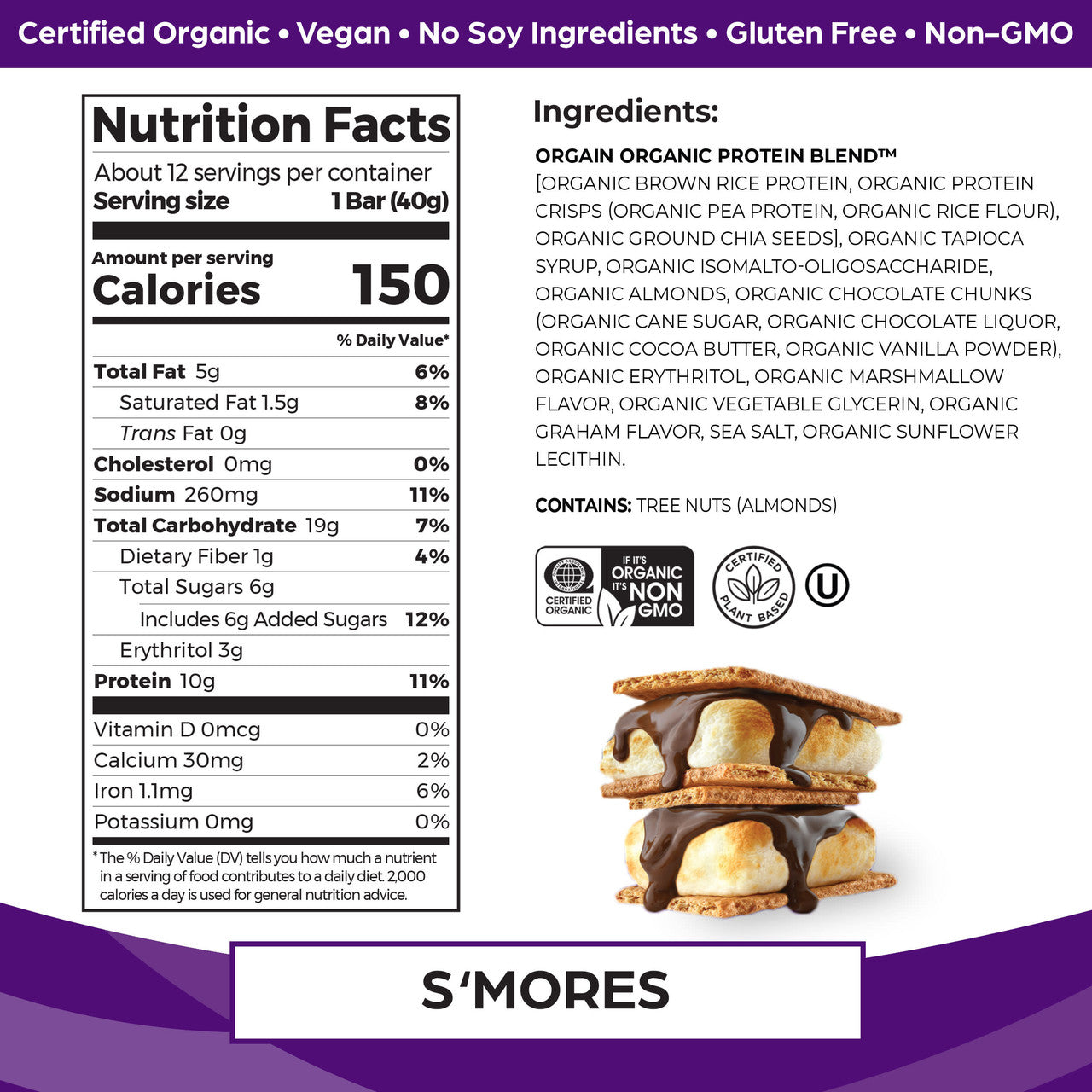 OG2 ORGAIN PRTN BR SMRS ( 12 X 1.41 OZ   )-1