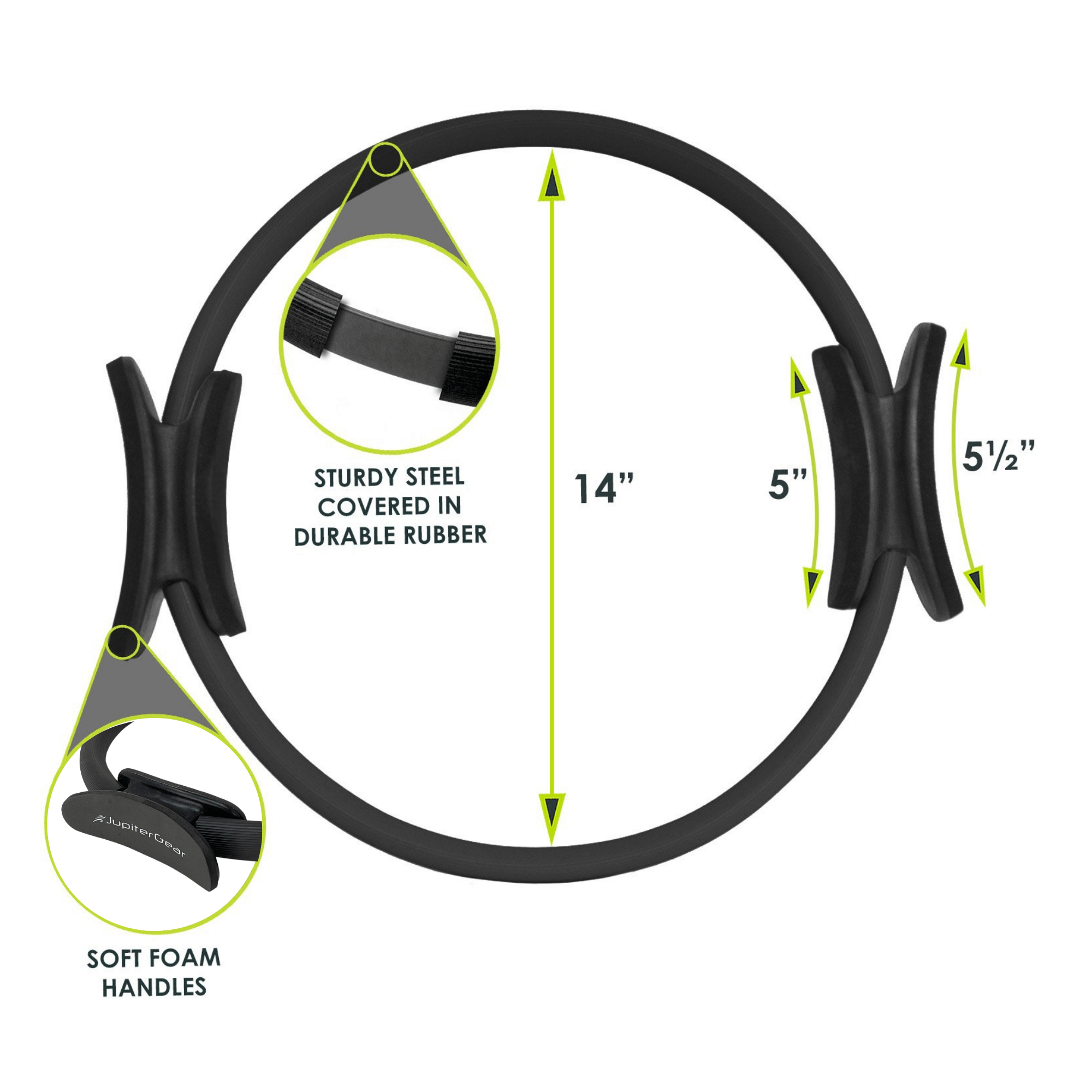 Pilates Resistance Ring for Strengthening Core Muscles-8