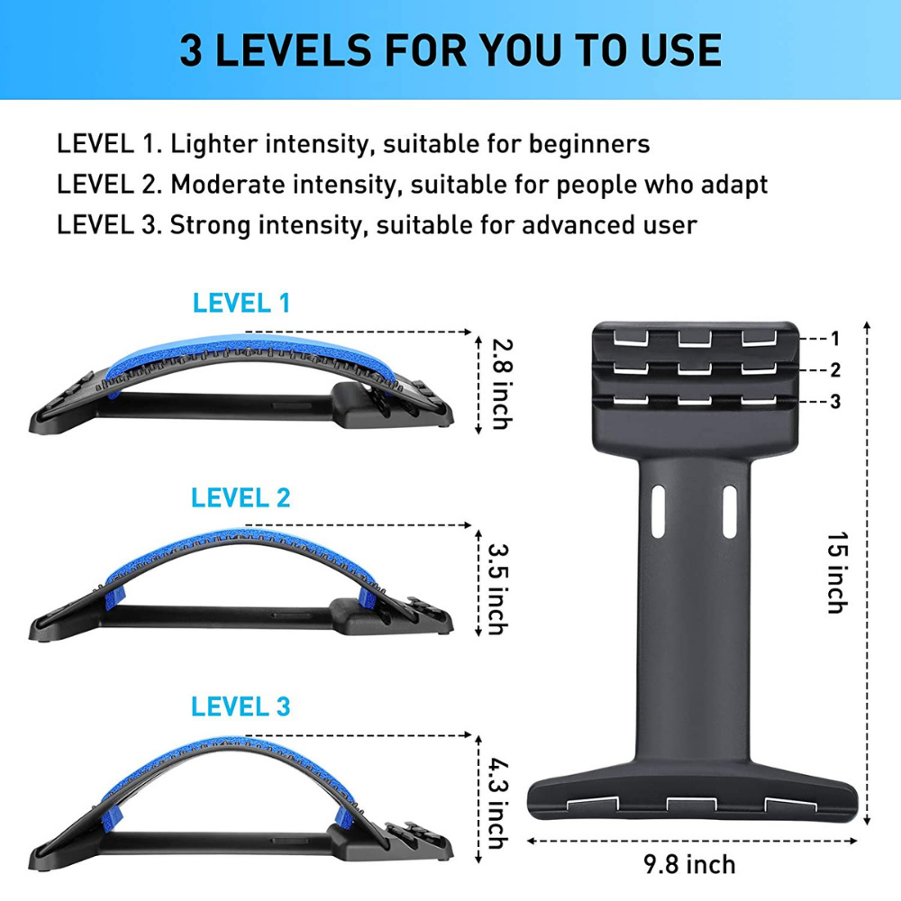 Multi-Level Arched Back Stretcher to Relieve Pain, Stiffness and Correct Posture-3