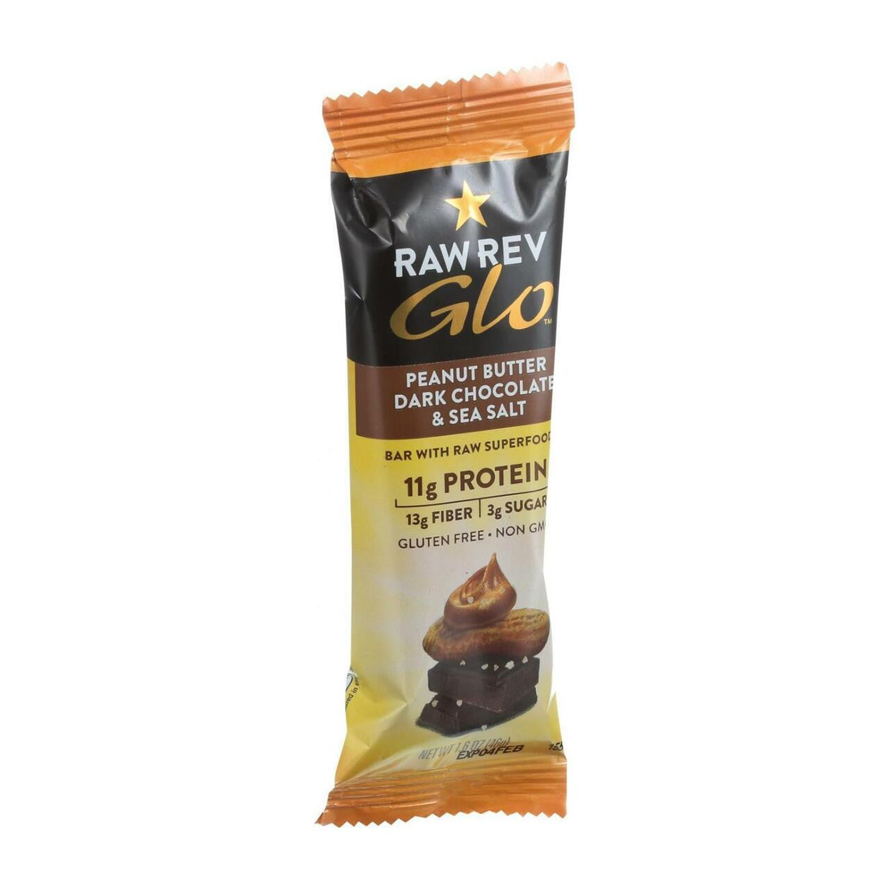 Raw Revolution Peanut Butter, Dark Chocolate And Sea Salt (12X1.6 OZ)-1