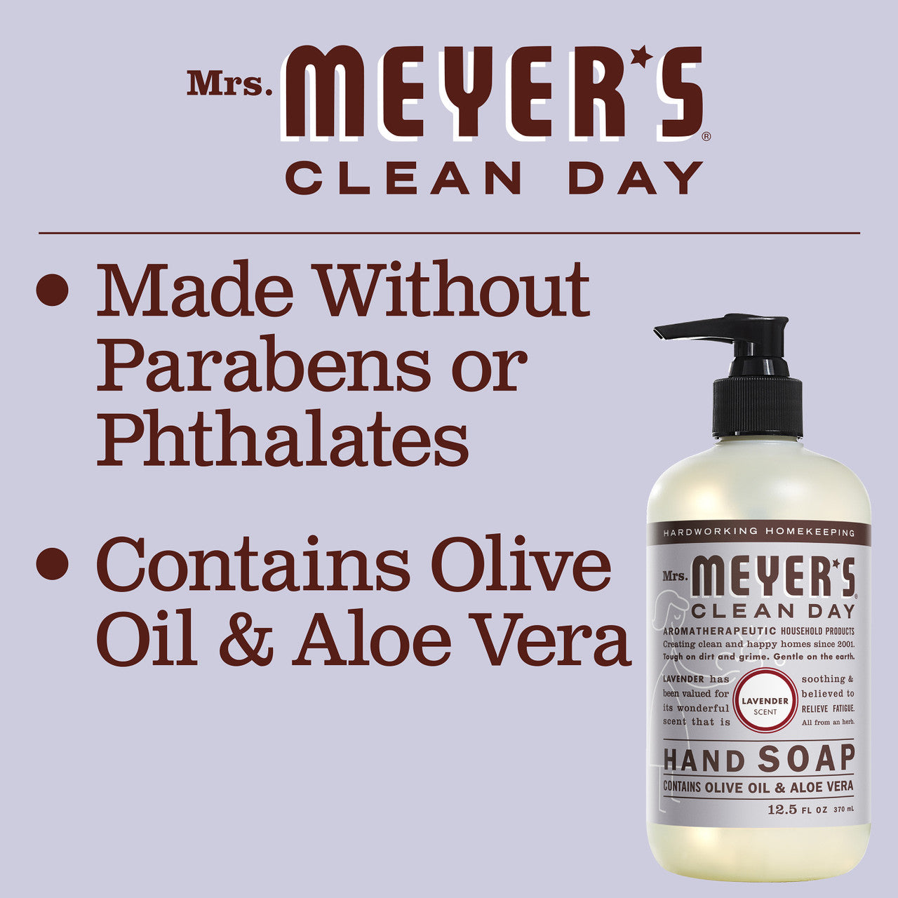 Meyers Lavender Liquid Hand Soap (6x12.5 Oz)-4