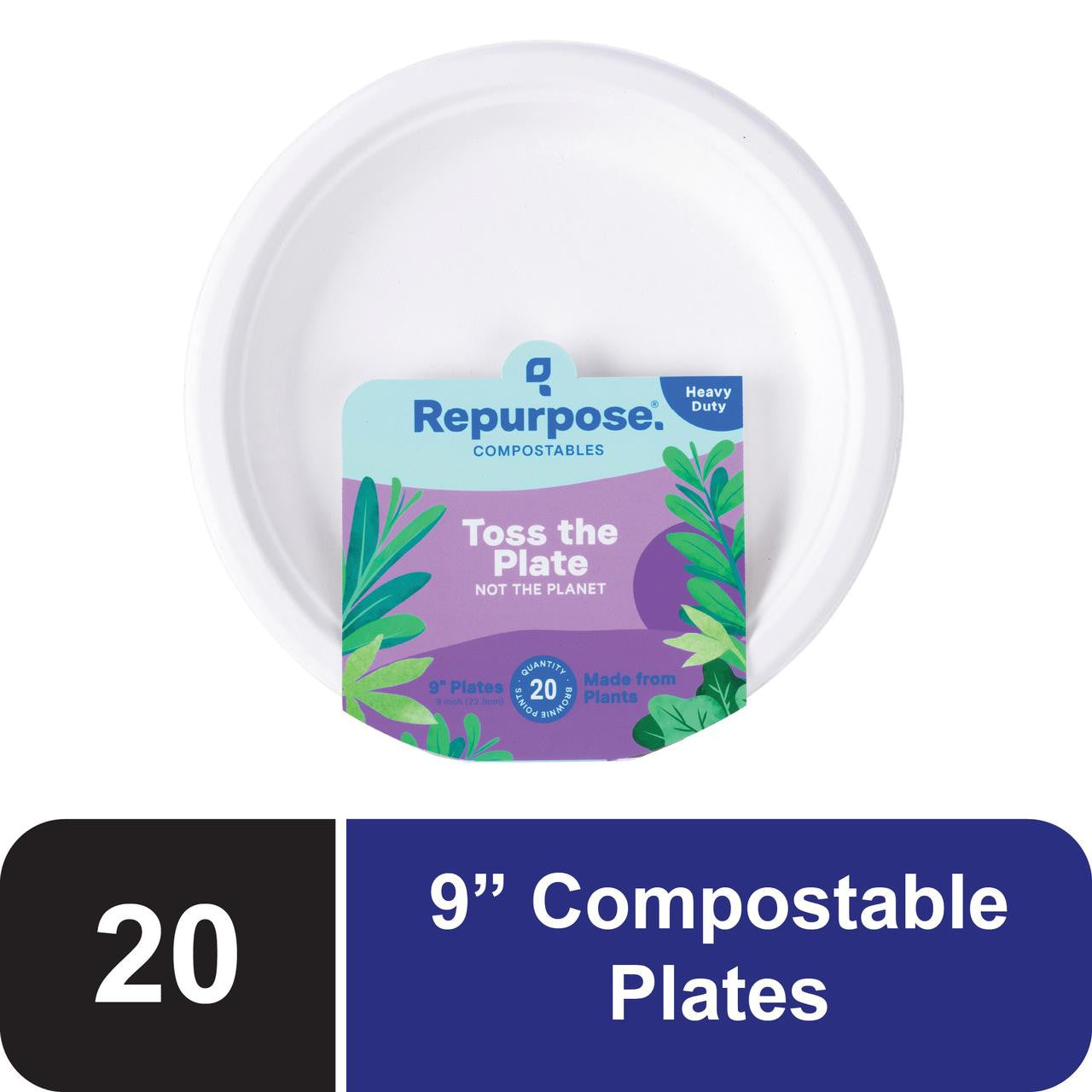 Repurpose Compostable Plates 9 In (12X20 Ct)-0