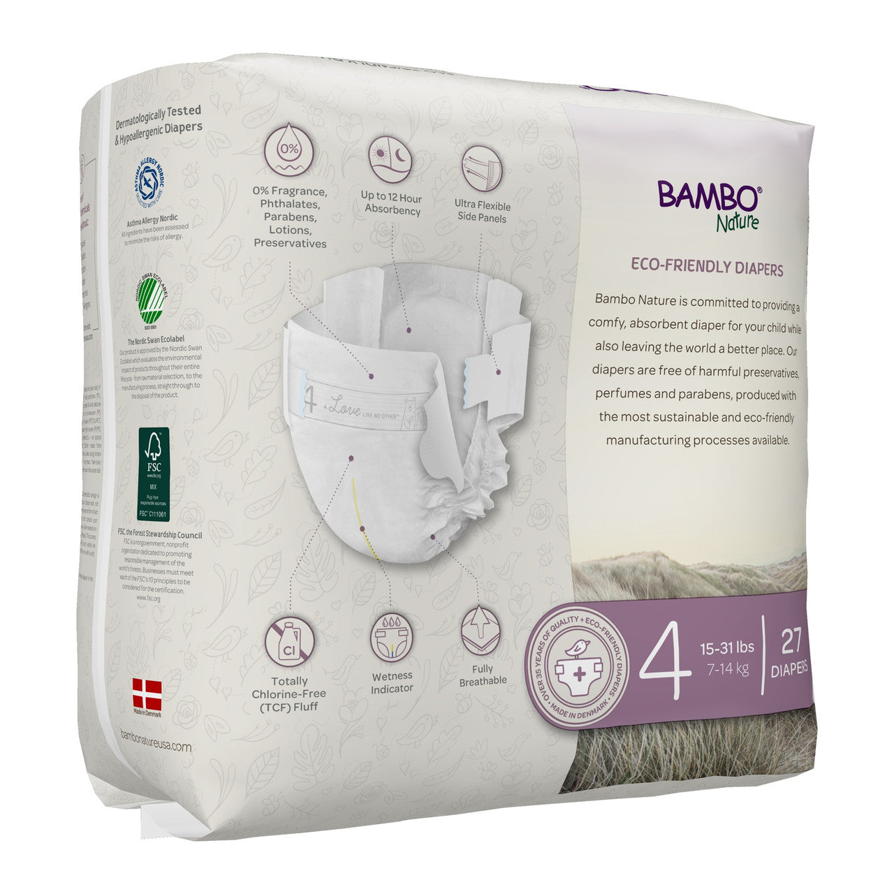 BMBNAT DIAPERS SIZE 4 ( 6 X 27 OZ   )-1