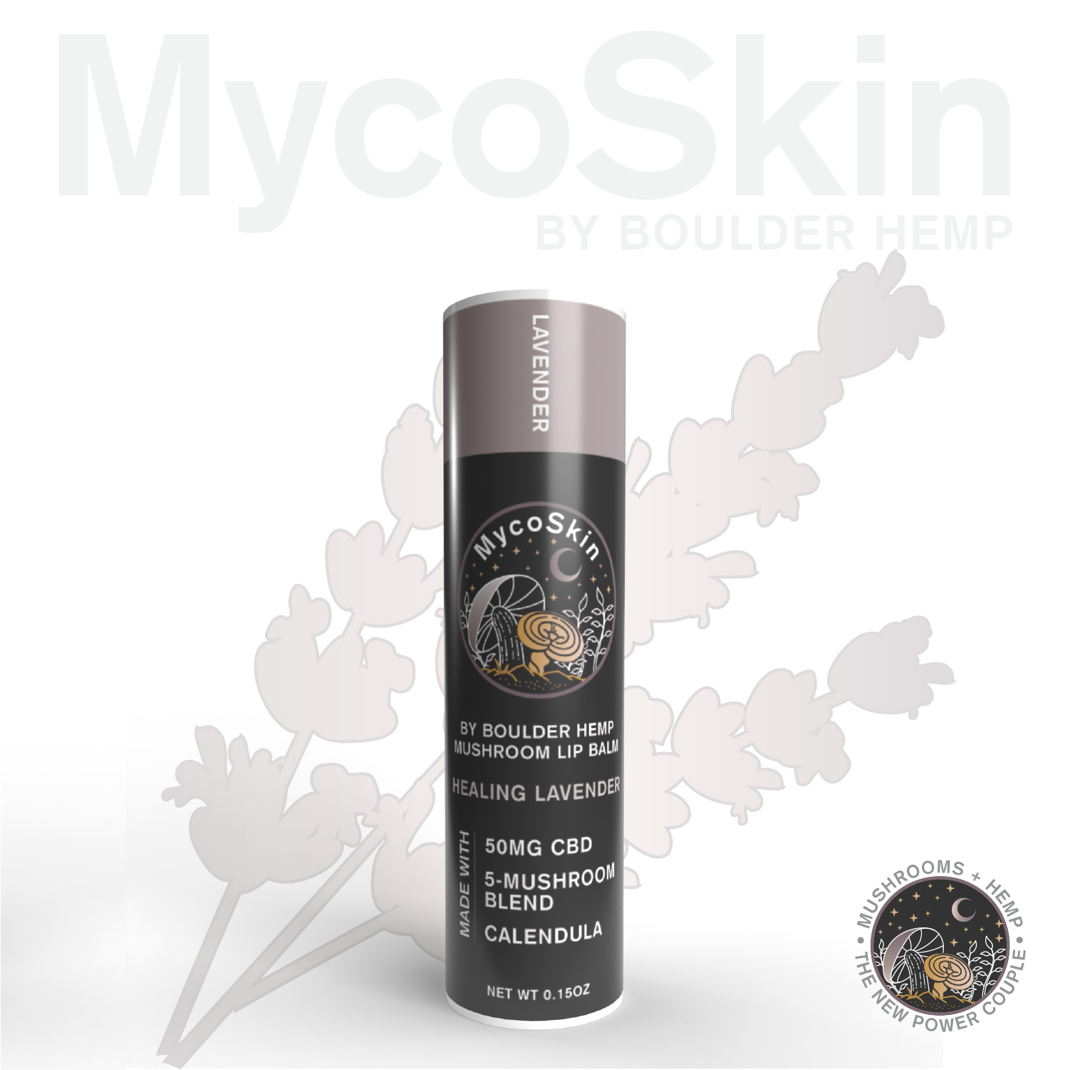 Healing Lavender 50mg CBD + Mushroom Lip Balm-0