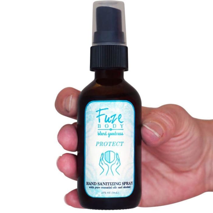 Hand Sanitizer with alcohol and essential oils - Protect-0