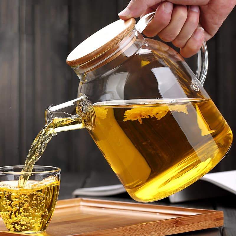 Thermo Glass Teapot 54 Fl Oz | High temperature and shock resistant-10