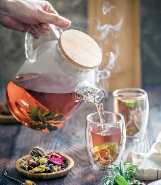 Thermo Glass Teapot 54 Fl Oz | High temperature and shock resistant-4