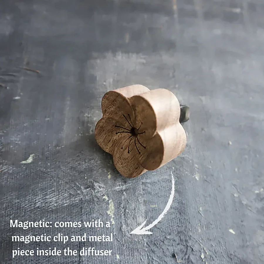 Wooden Essential Oil Diffuser for Car-4